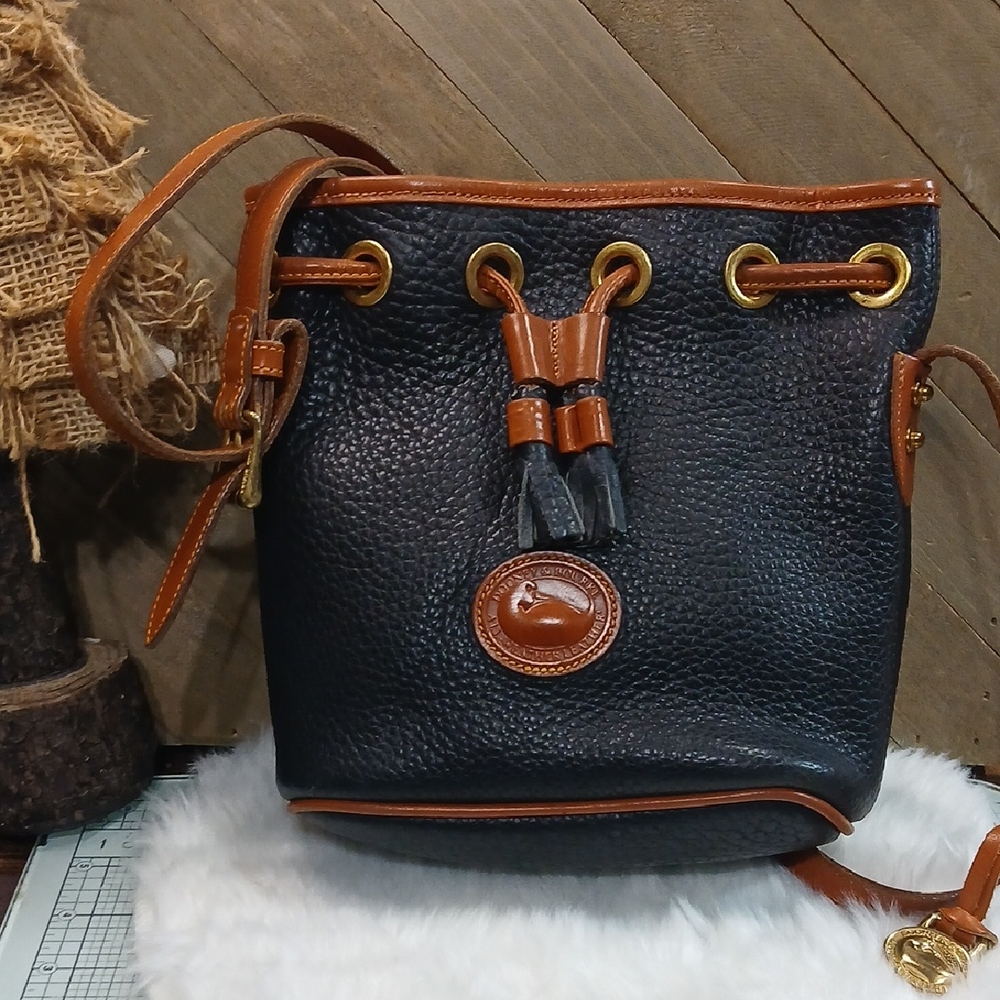 Dooney & Bourke Black and Brown Crossbody Bag